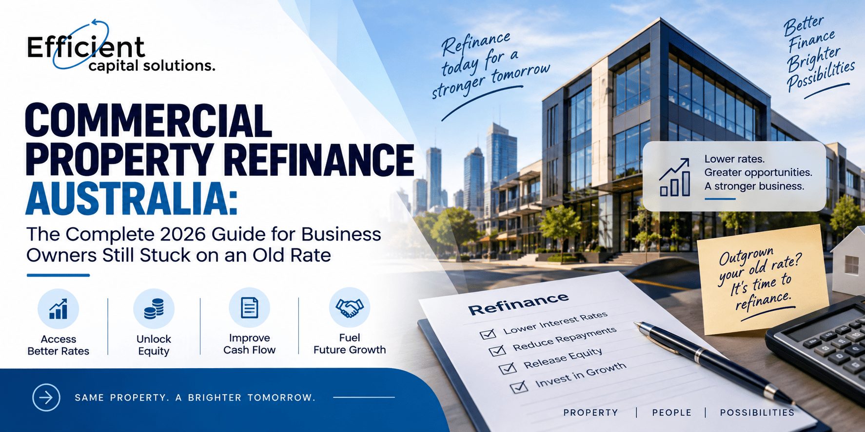 Commercial property refinance Australia